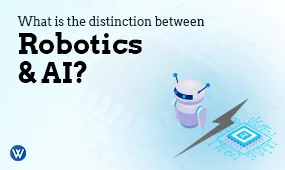 What is the distinction between robotics and AI?